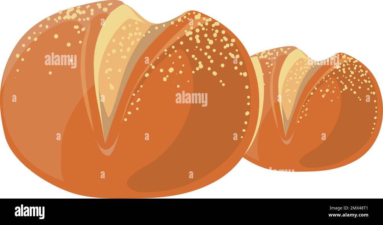 Dinner rolls. Cartoon bread bun. Bakery icon Stock Vector Image & Art