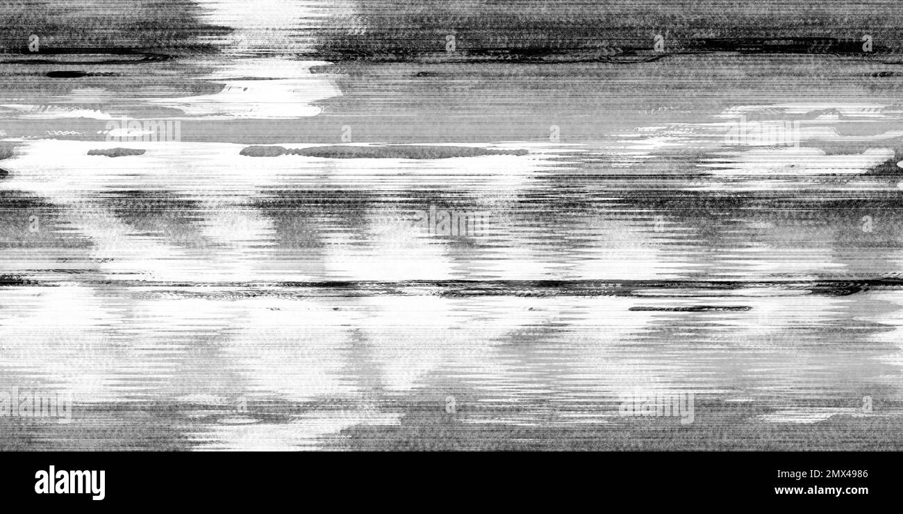 Seamless broken printer streaky faded lines black ink toner texture