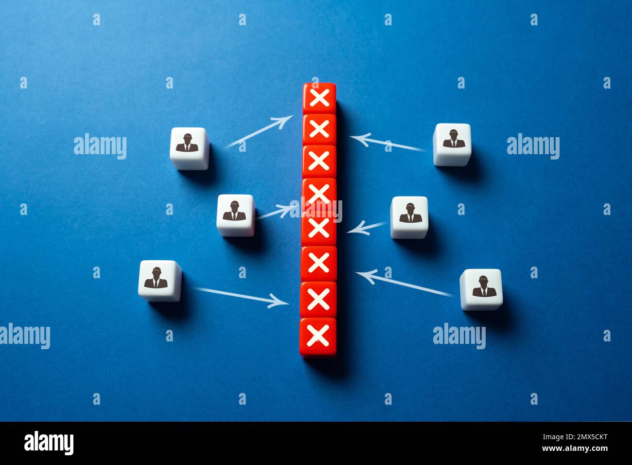 An Impenetrable Communication Barrier Separates Businessmen