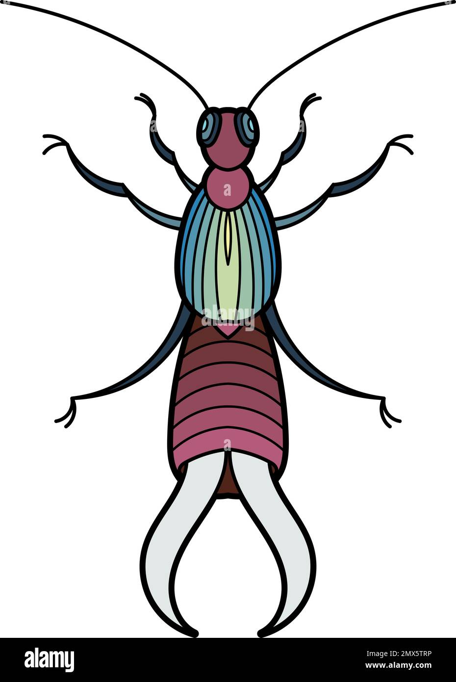 Earwig wing Stock Vector Images - Alamy
