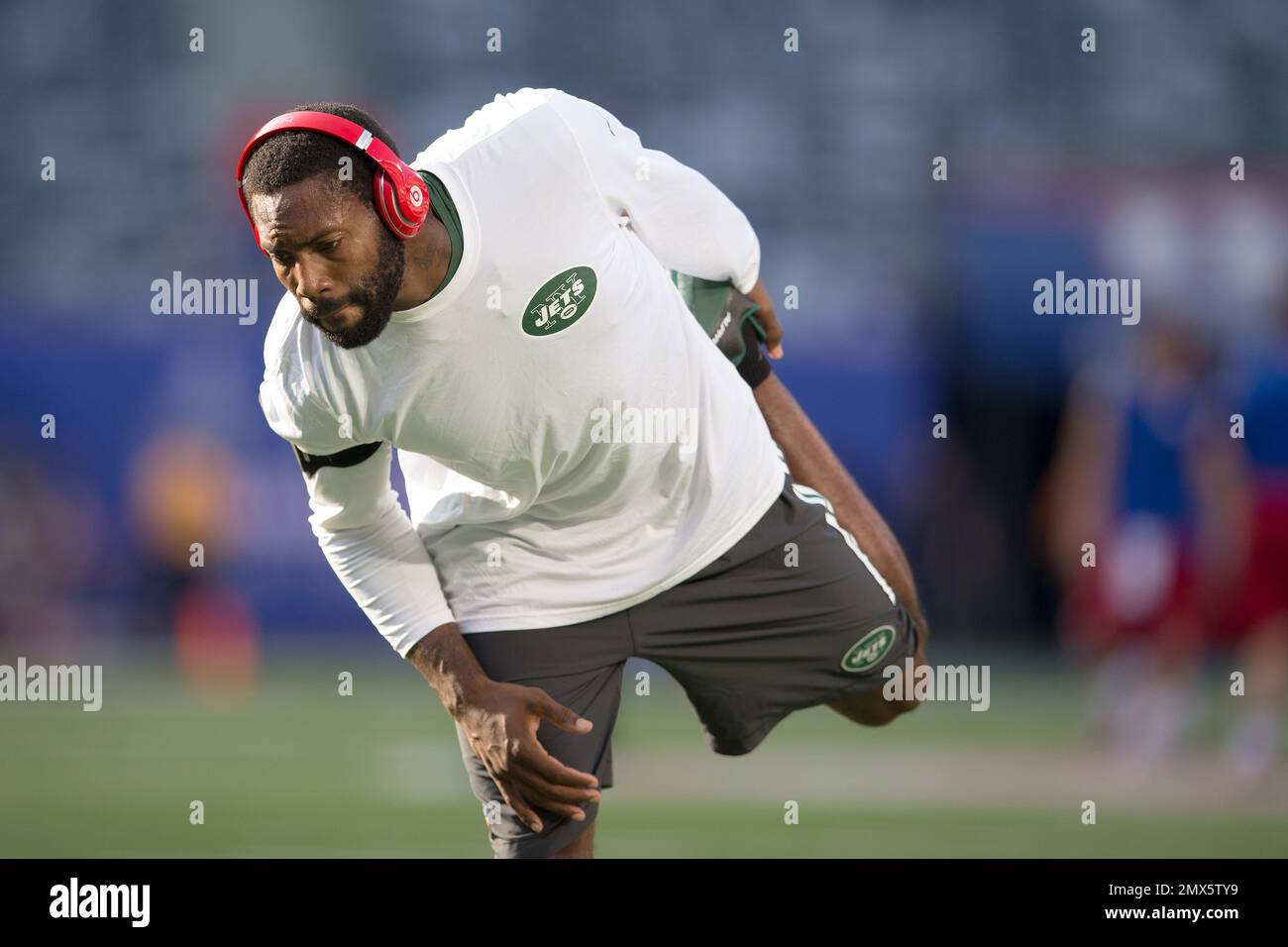 New York Jets defensive back Darrelle Revis (24) is shown before the ...