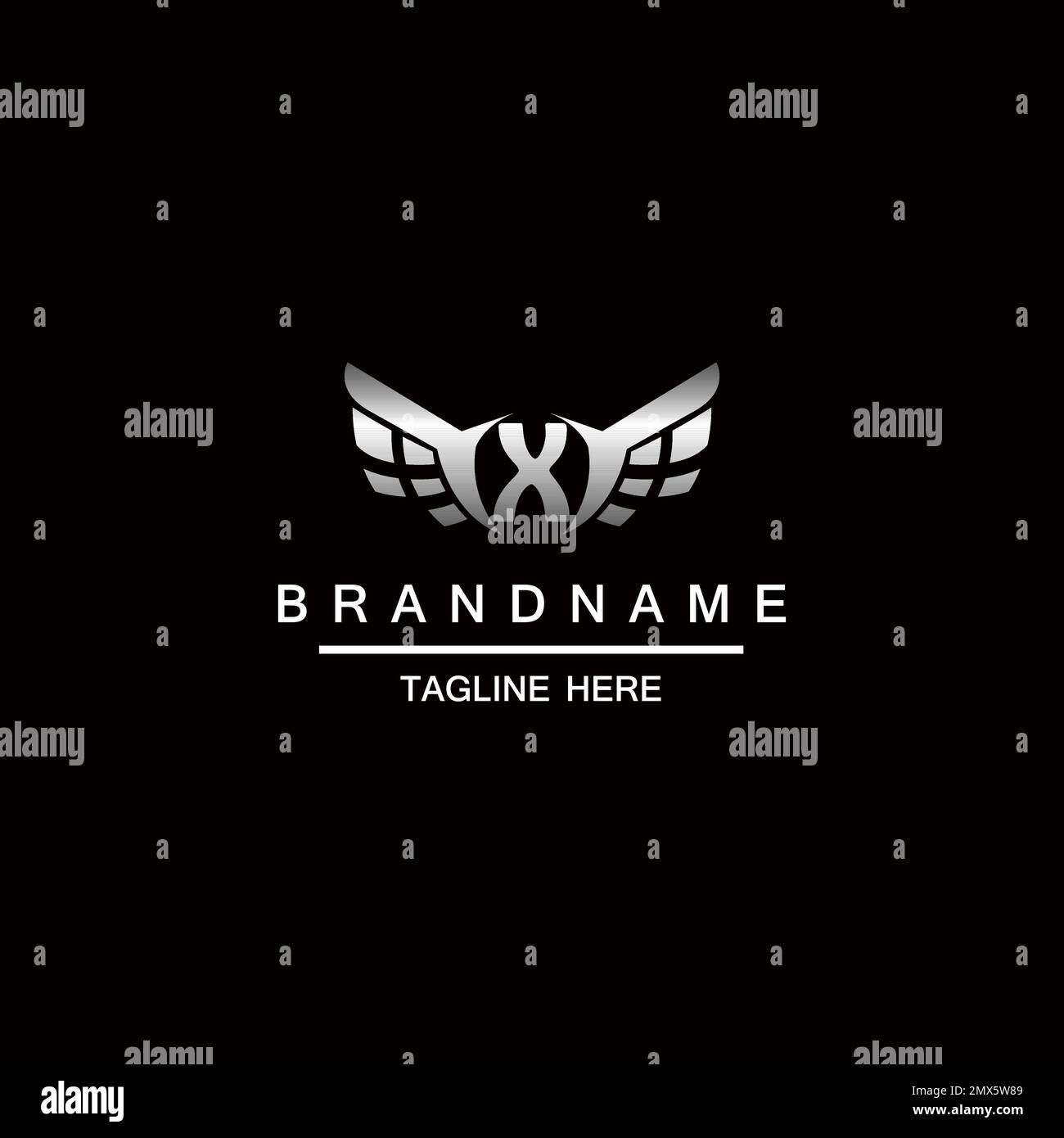 Letter X logo. Alphabet logotype vector design. Stock Vector