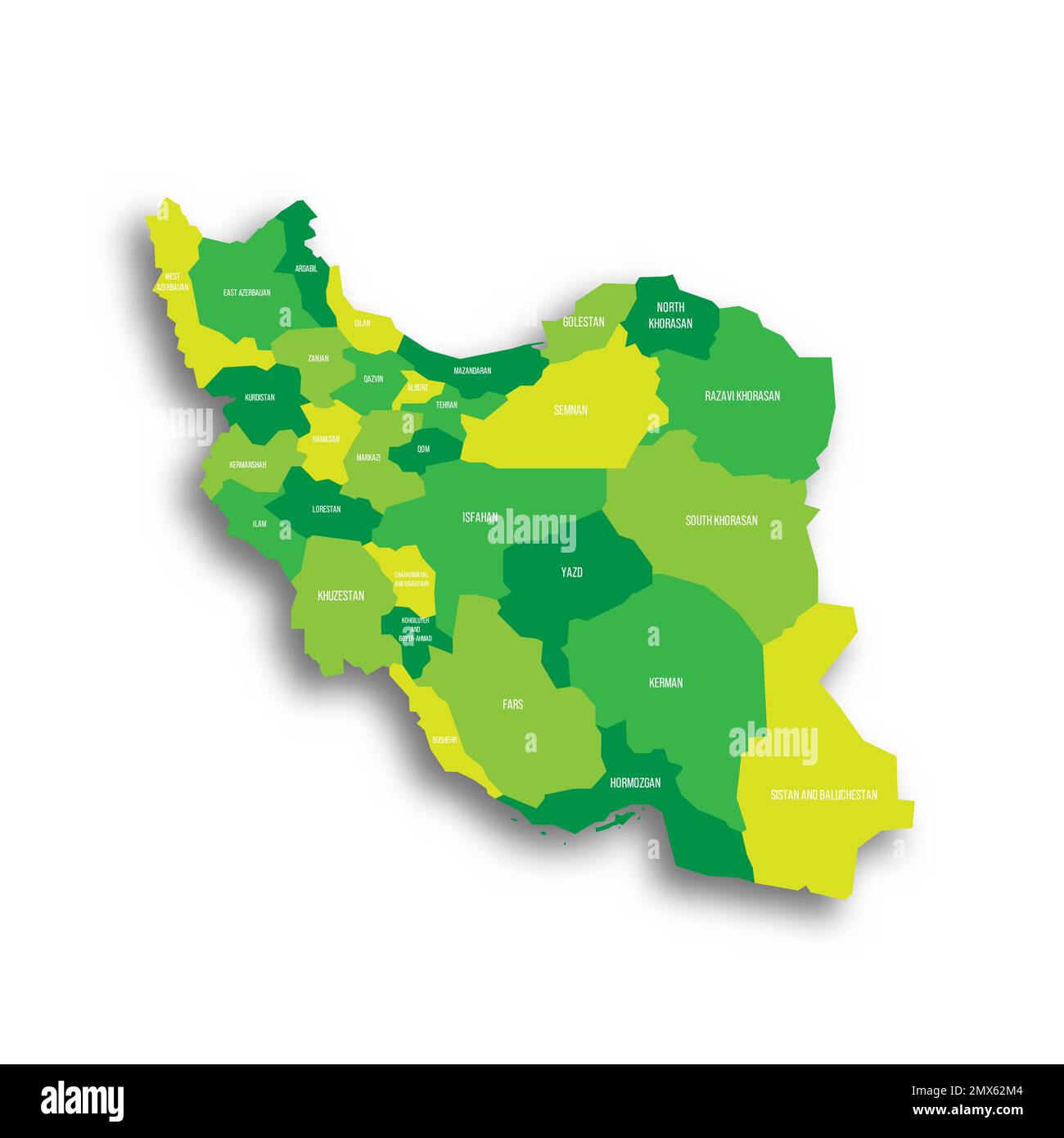 Iran political map of administrative divisions Stock Vector Image & Art