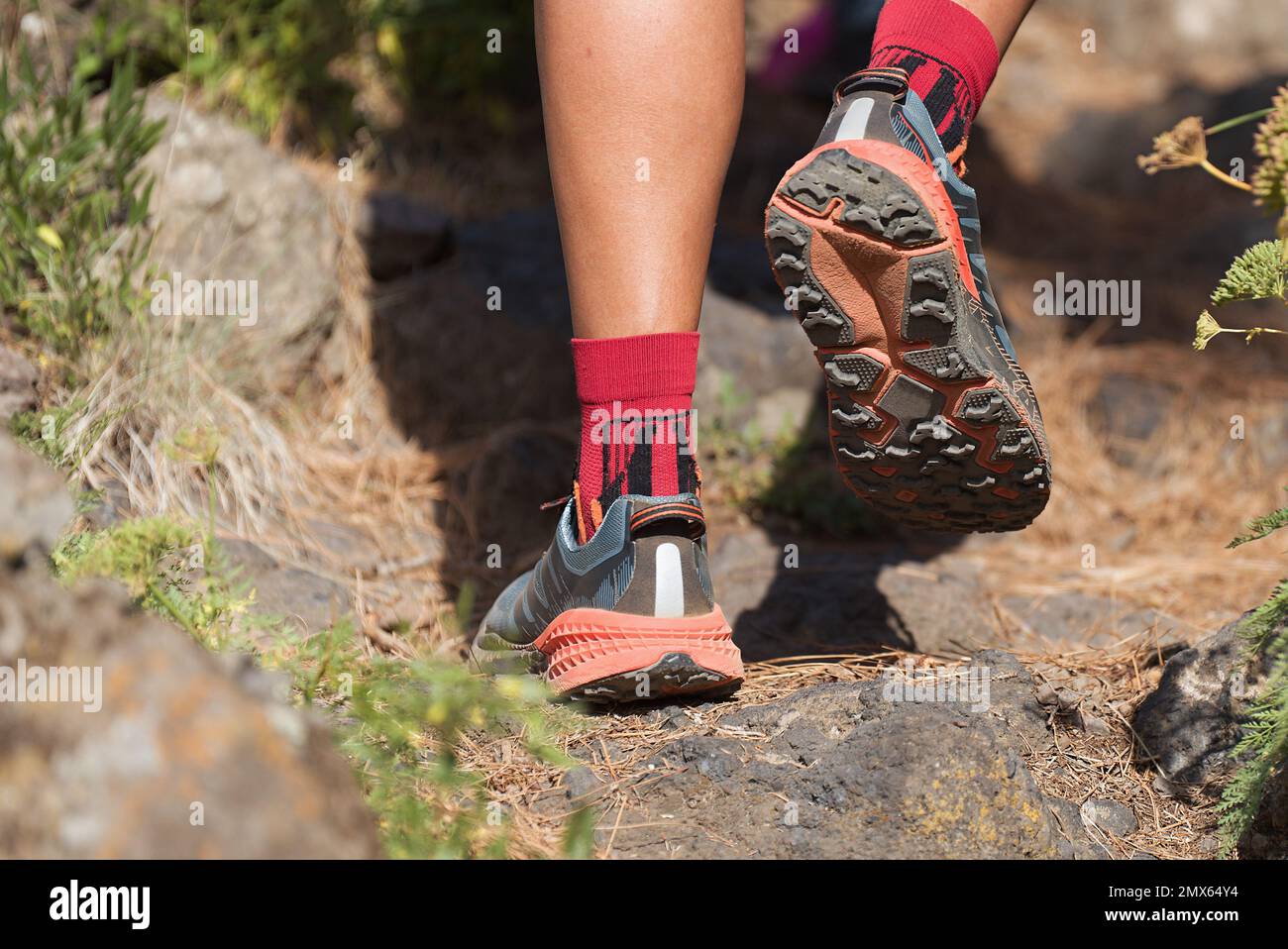 Running Man Path Athletic man running mountain hi-res stock photography and images - Alamy