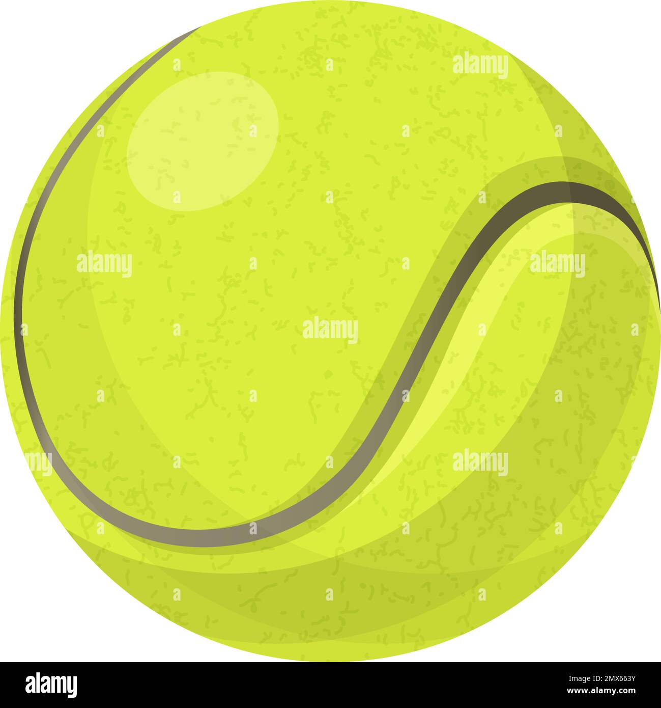 Tennis yellow ball. Cartoon sport game icon Stock Vector Image & Art - Alamy