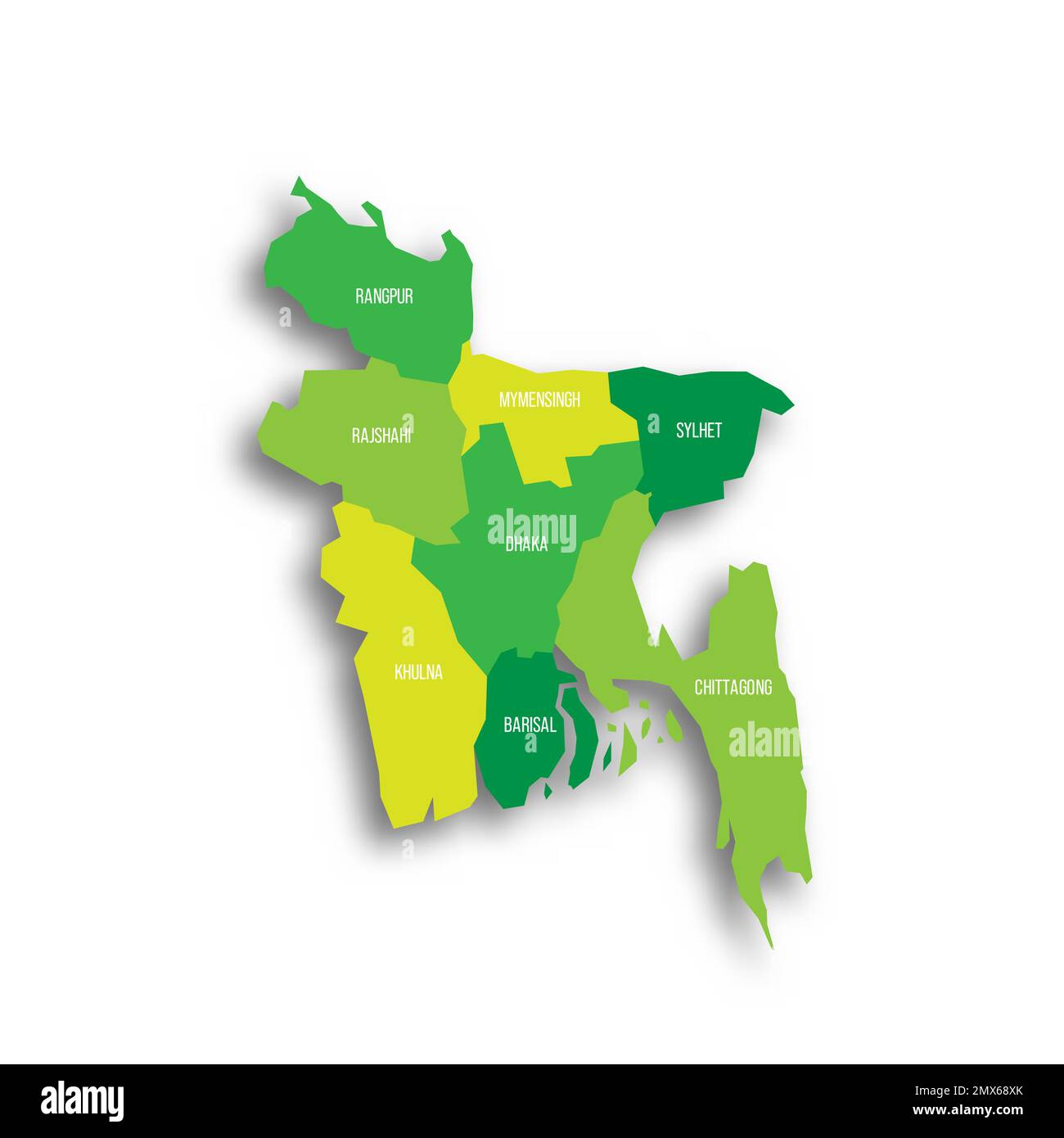 Bangladesh Political Map Of Administrative Divisions Stock Vector Image Bangladesh Political Map Of Administrative Divisions 2MX68XK