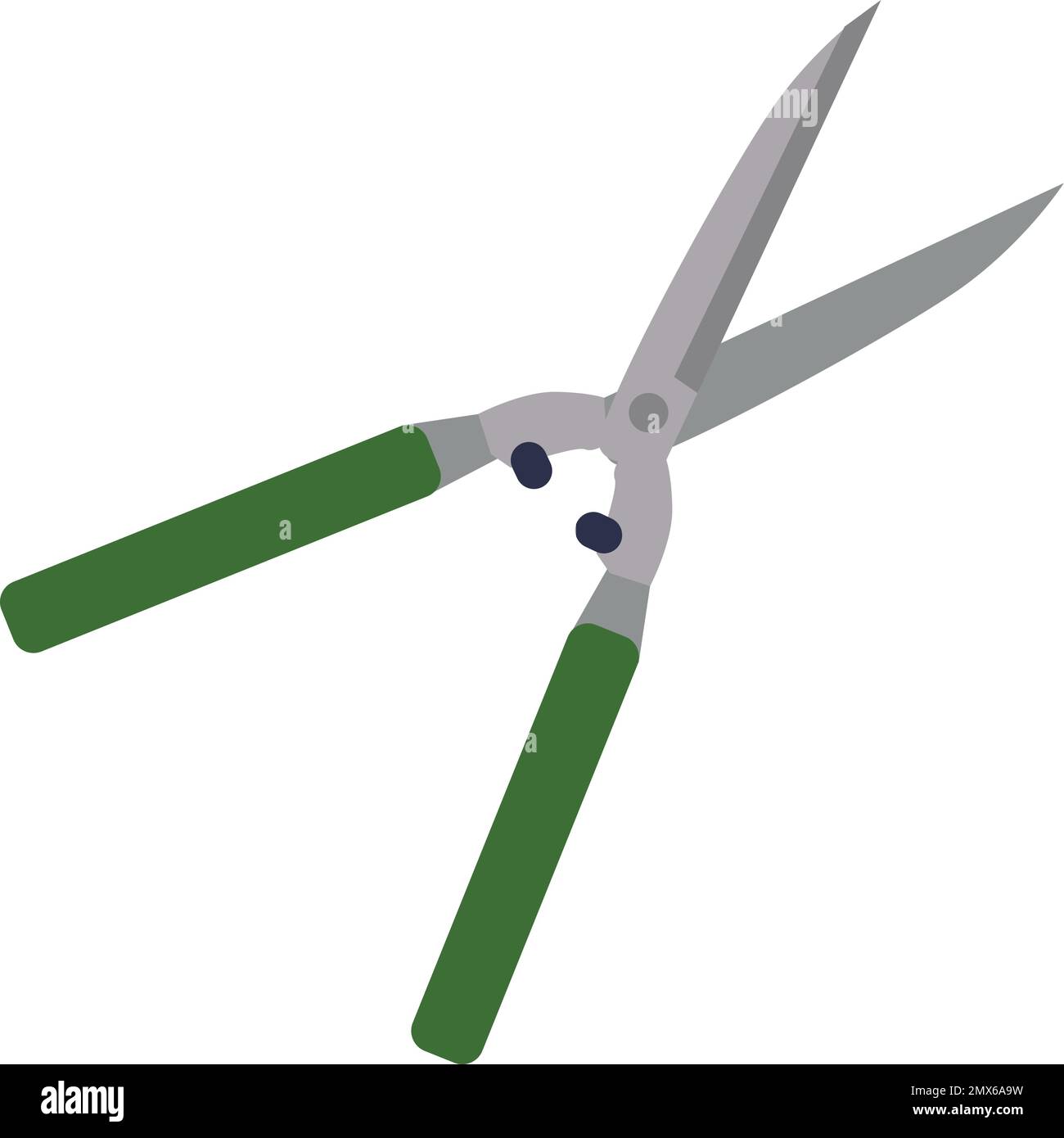 Pruning shears icon. Color garden trimming tool Stock Vector Image