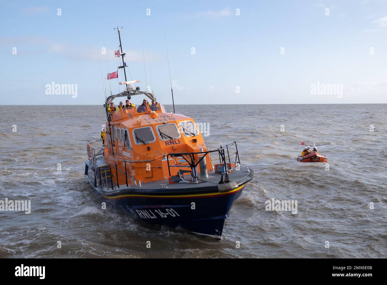 Walton on the Naze, RNLI ALB Tamar class lifeboat 1601 Stock Photo