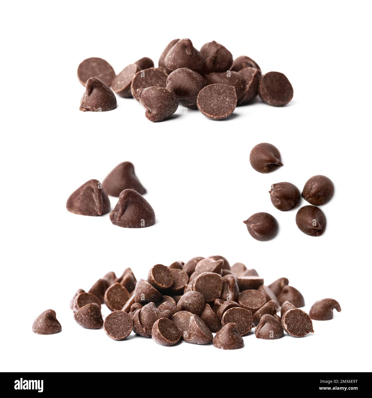 Set Of Delicious Chocolate Chips On White Background Stock Photo Alamy set-of-delicious-chocolate-chips-on-white-background-stock-photo-alamy