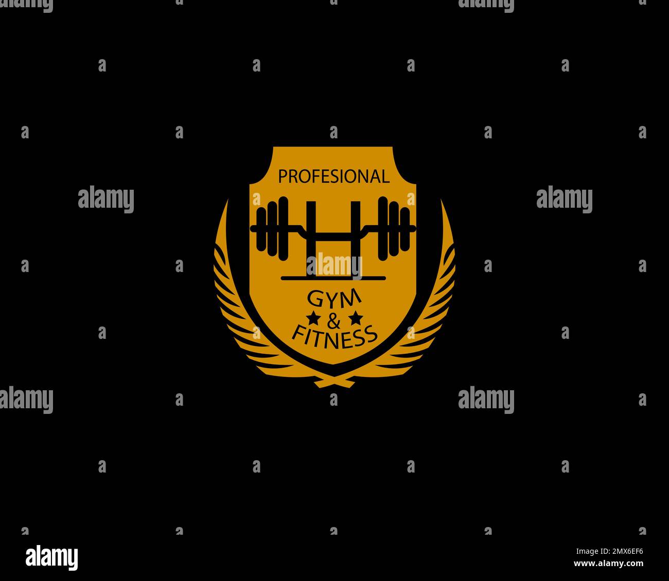 Letter h Logo With barbell template illustration. Fitness Gym logo