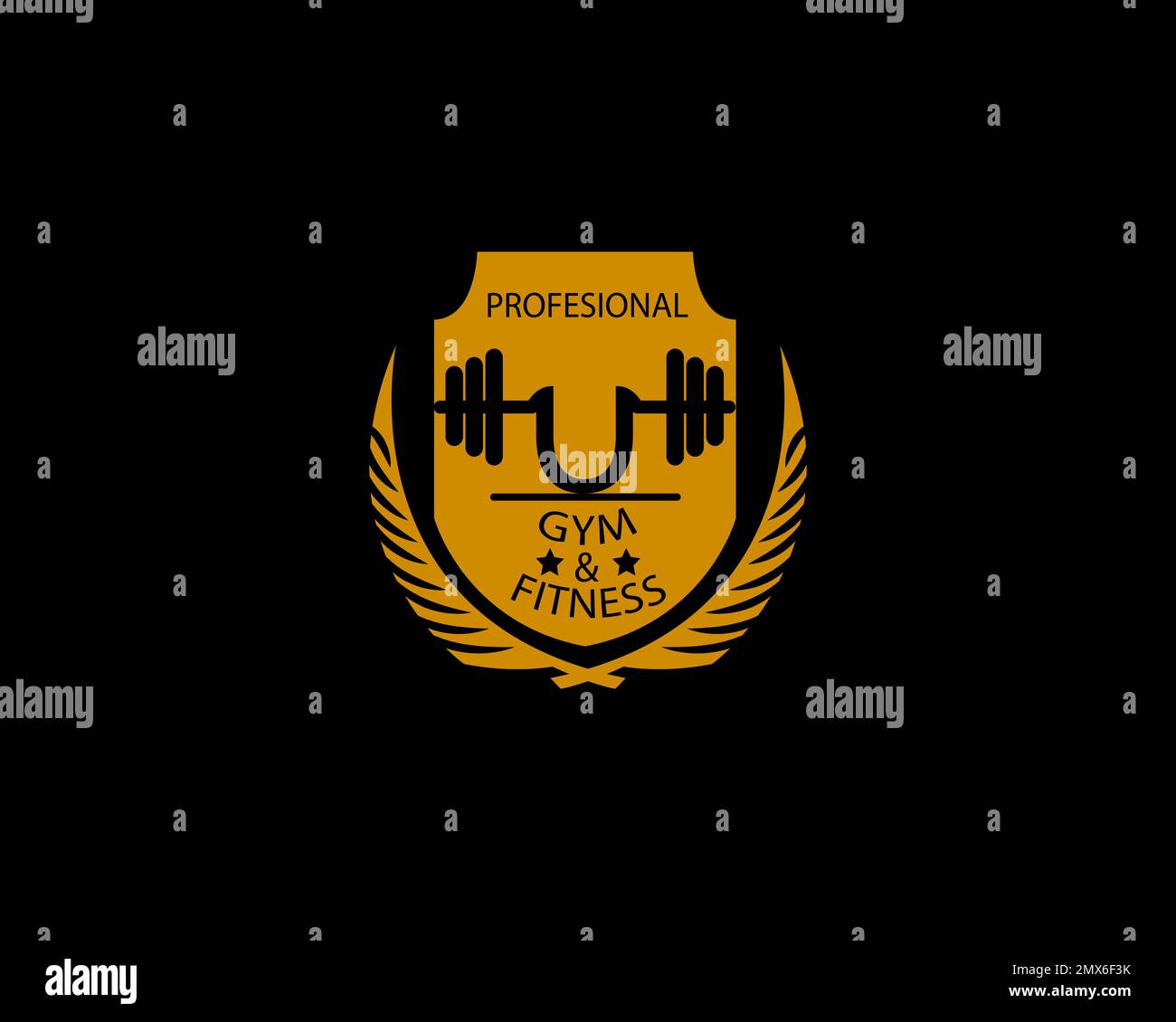 Letter U Logo With barbell. Fitness Gym logo. fitness vector logo