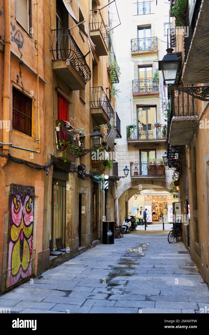 El Born, Barcelona, Catalonia, Spain. El Born is one of the oldest and