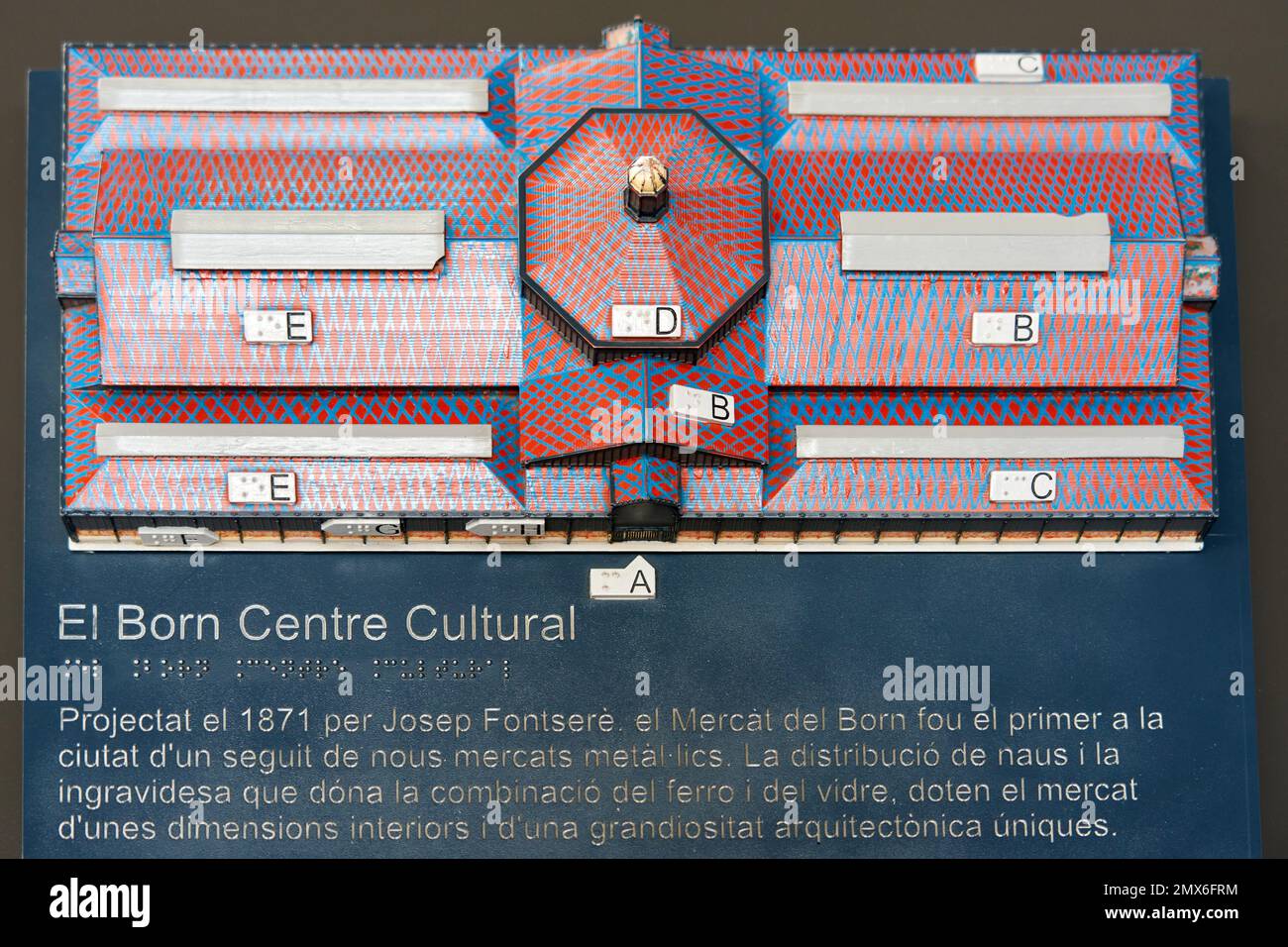 Josep Fonseré and El Born Center for Culture and Memory, Barcelona, Catalonia, Spain. The El Born Project was an initiative carried out by the Stock Photo