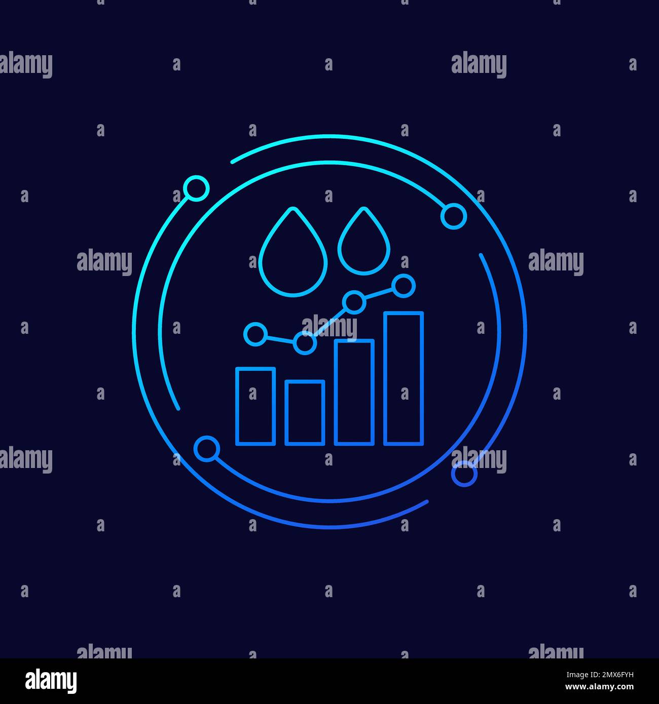 oil prices growth, growing chart line vector icon Stock Vector Image & Art Alamy