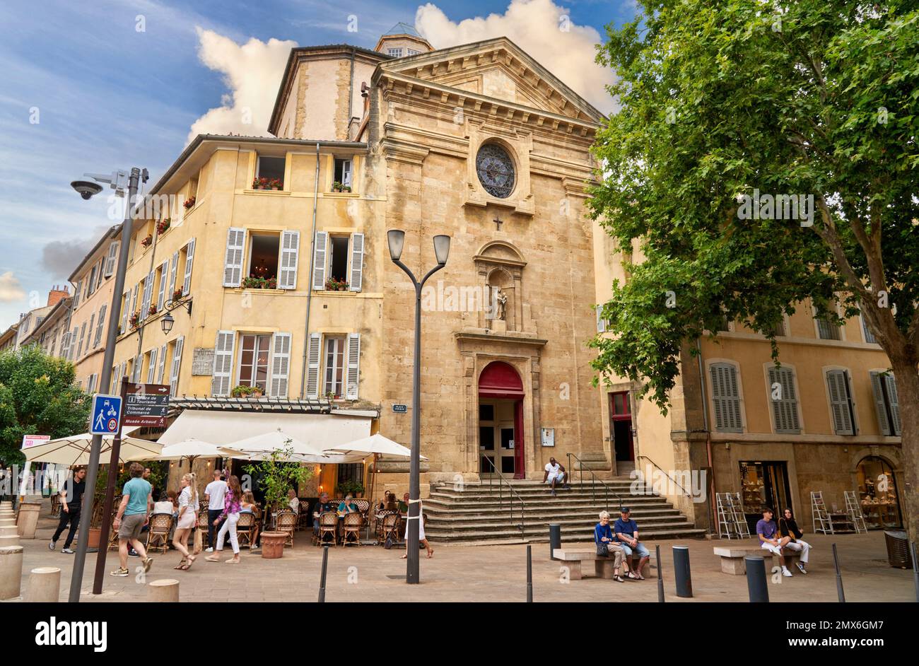 Maison de Fondation des Missionnaires Oblats, Place Forbin, Aix-en-Provence, Bouches-du-Rhône, Provence, Provence-Alpes-Côte d'Azur, France, Europe. Stock Photo