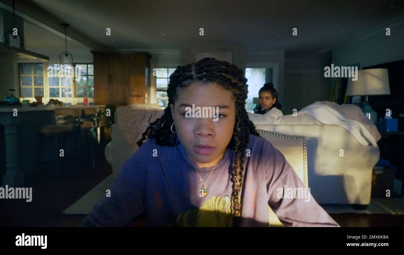 MISSING, from left: Storm Reid, Megan Suri, 2023. © Sony Pictures