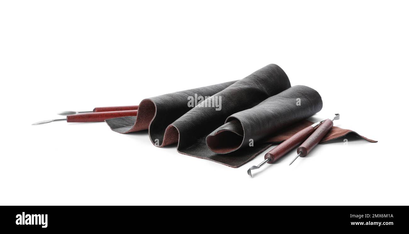 Leather Samples And Craftsman Tools Isolated On White Stock Photo Alamy leather-samples-and-craftsman-tools-isolated-on-white-stock-photo-alamy