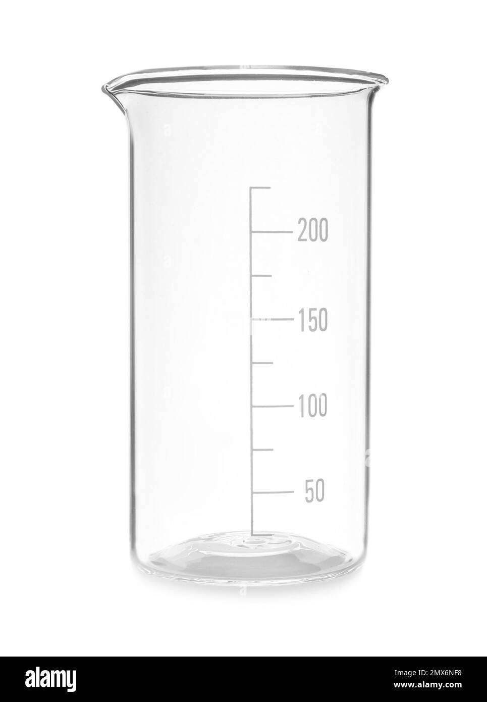 Empty beaker on white background. Laboratory glassware Stock Photo Alamy