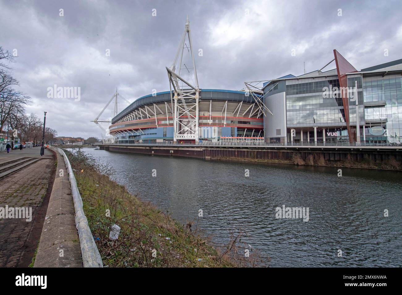The Principality Stadium on the banks of the River Taff in the centre ...