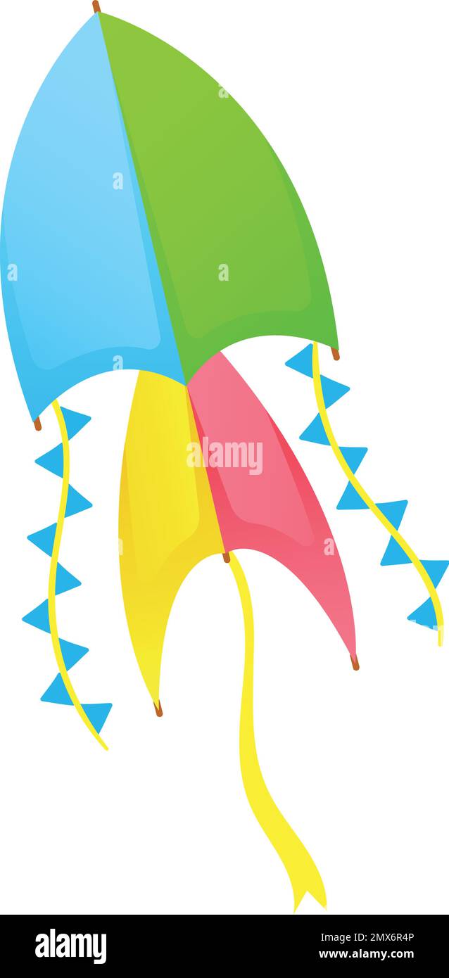 Kite String Vector Hd PNG Images, Kite In Shape Of Triangle With Strings In  Sky Isolated Kids Toy, Bird, String, Fly PNG Image For Free Download
