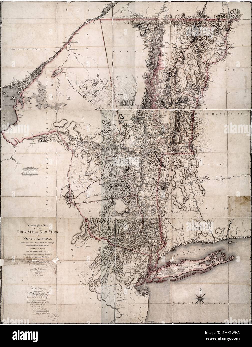 A chorographical map of the province of NewYork in North America