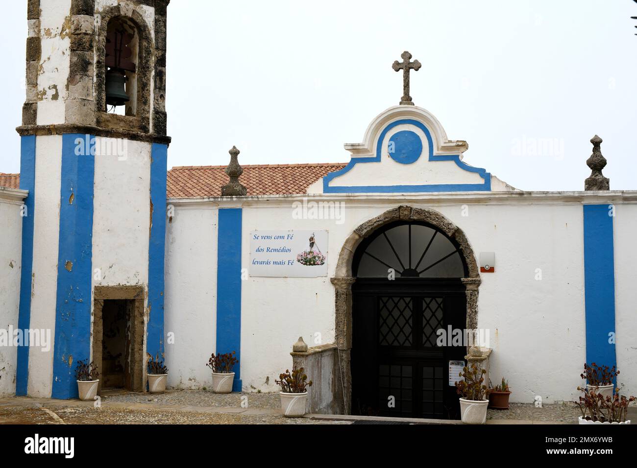 Capela dos Remedios, Cabo Carvoeiro, Peniche, Portugal. Stock Photo