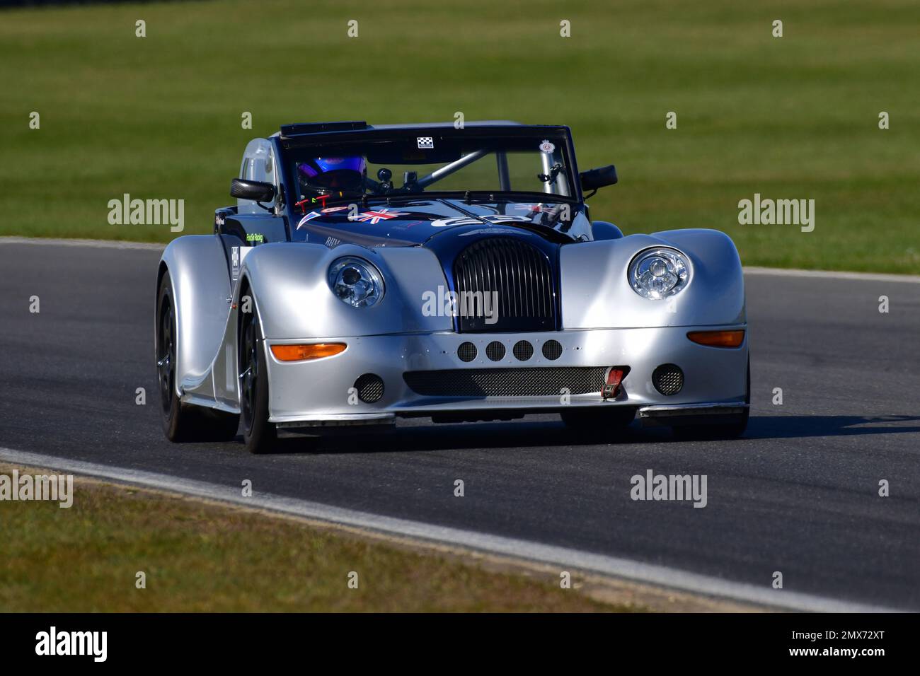 Greg Parnell, Morgan Aero 8 GTN, Morgan Challenge, two twenty minute races over the weekend after a twenty minute qualifying session, featuring road-g Stock Photo