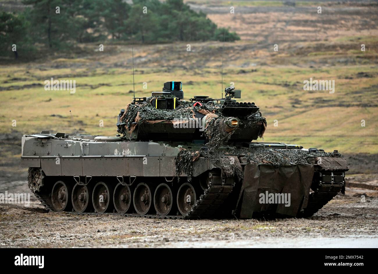 Leopard 2A6 main battle tank of Panzer Battalion 203 Stock Photo Alamy
