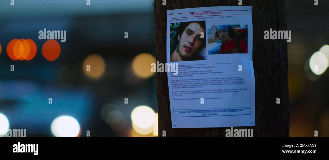 THE HATCHET WIELDING HITCHHIKER, Kai Lawrence, wanted poster, 2023