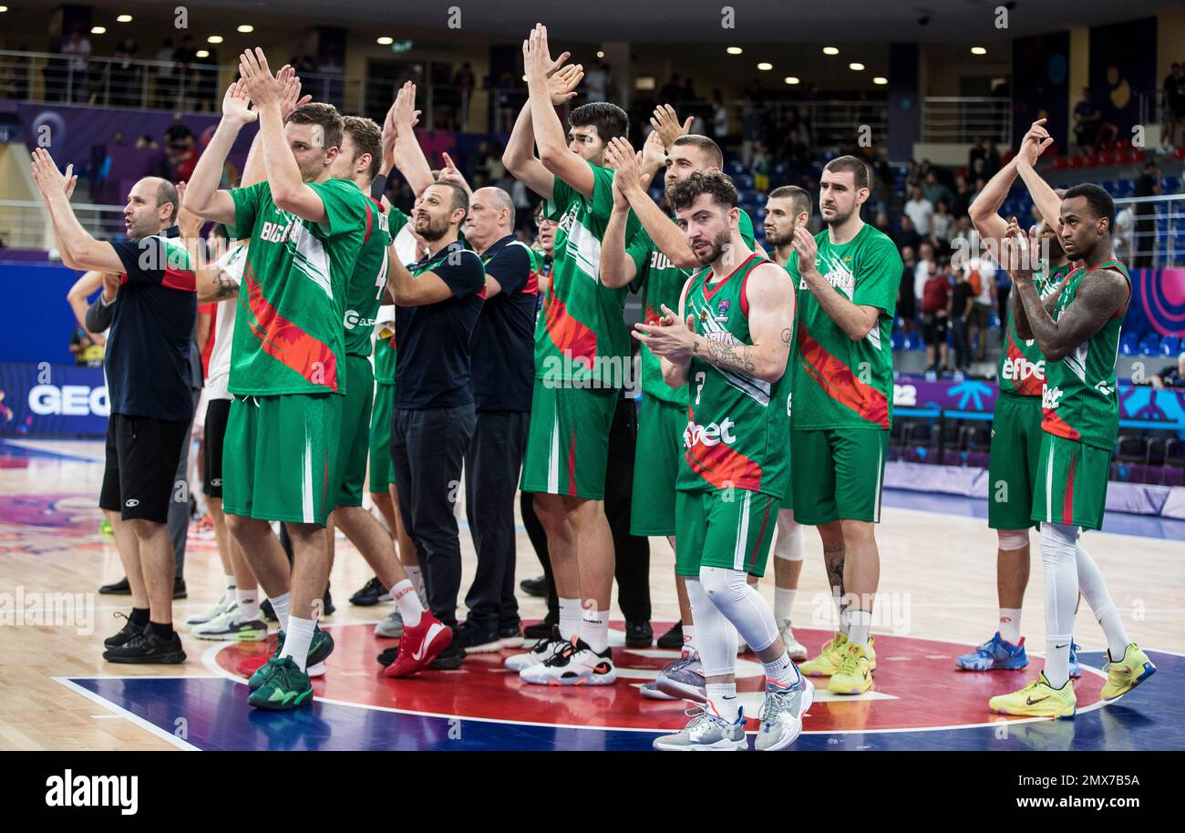 Tbilisi, Georgia, 6 September 2022. The players of Bulgaria celebrate