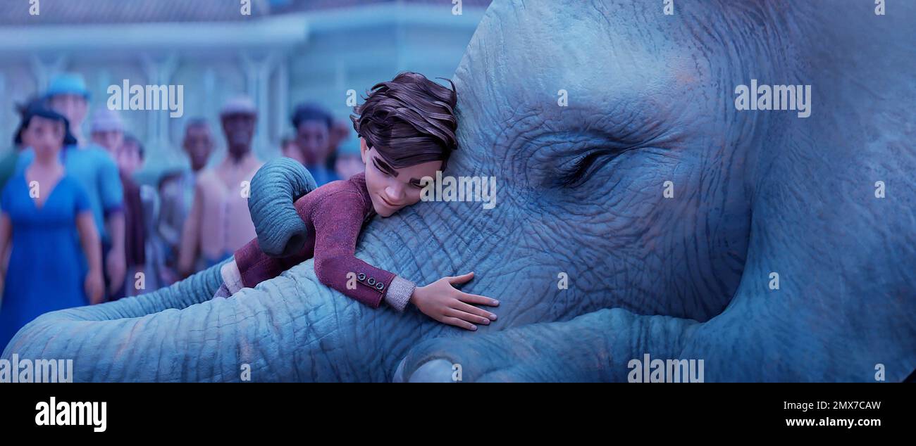THE MAGICIAN'S ELEPHANT, Peter (left, voice: Noah Jupe), 2023 ...