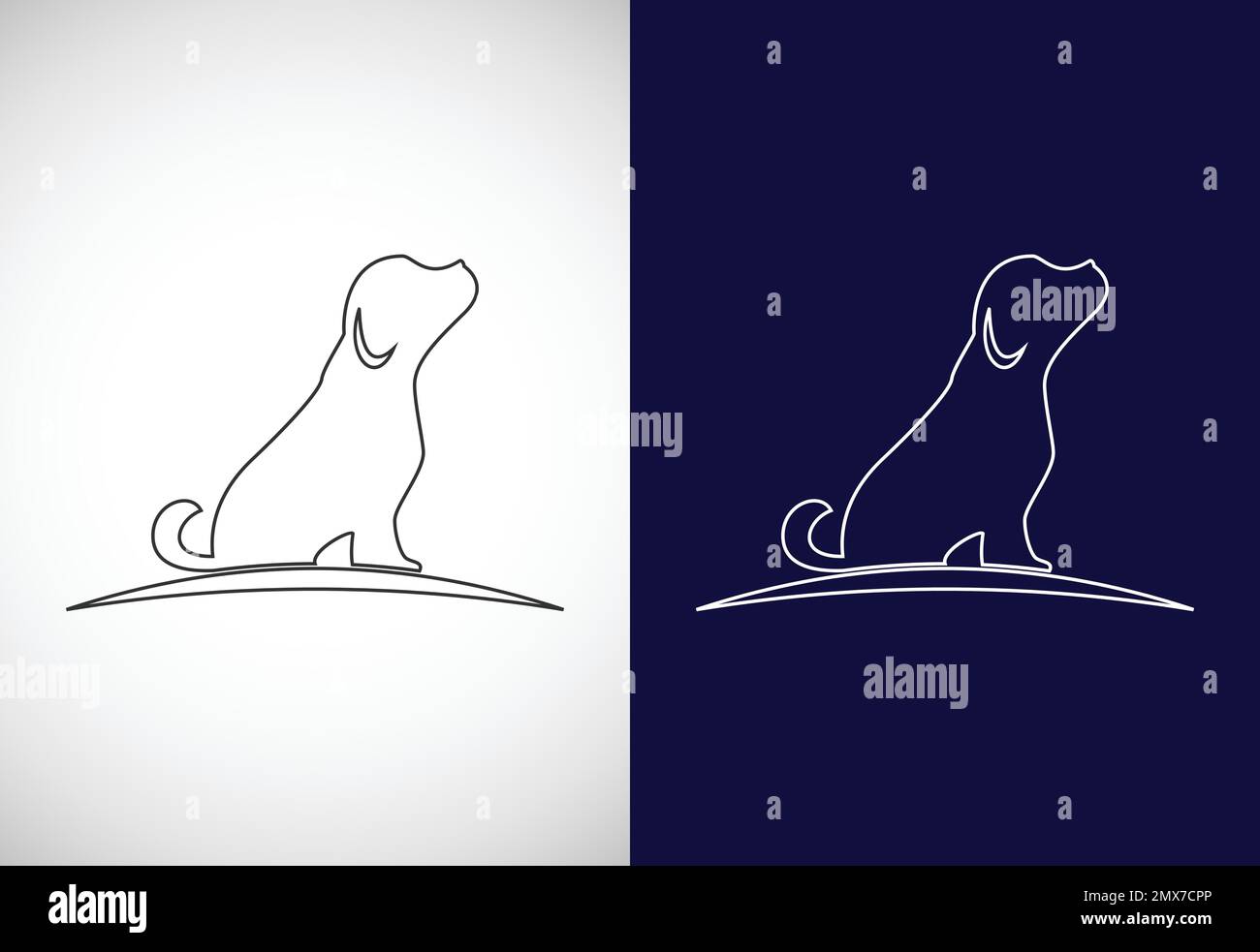 Line art pet hi-res stock photography and images - Alamy