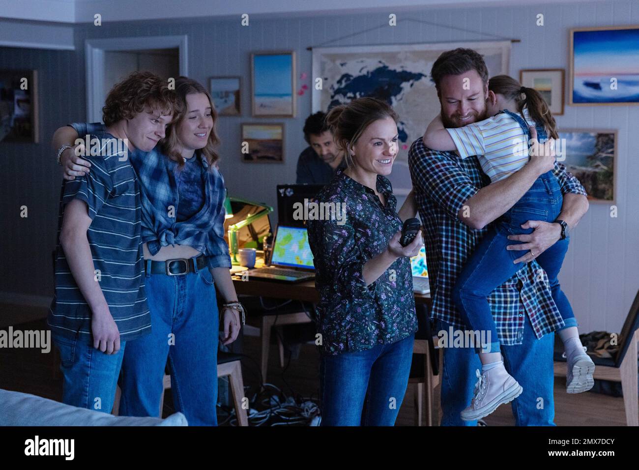 TRUE SPIRIT, from left Stacy Clausen, Bridget b, Cliff Curtis, Anna