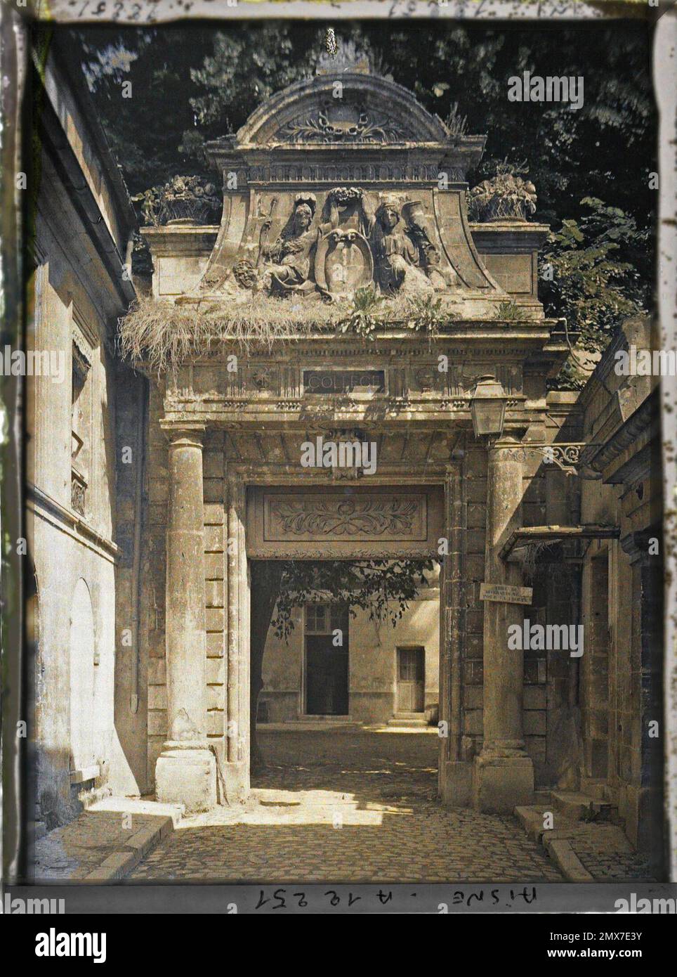 Soissons, Aisne, France monumental carrier of the 17th century college