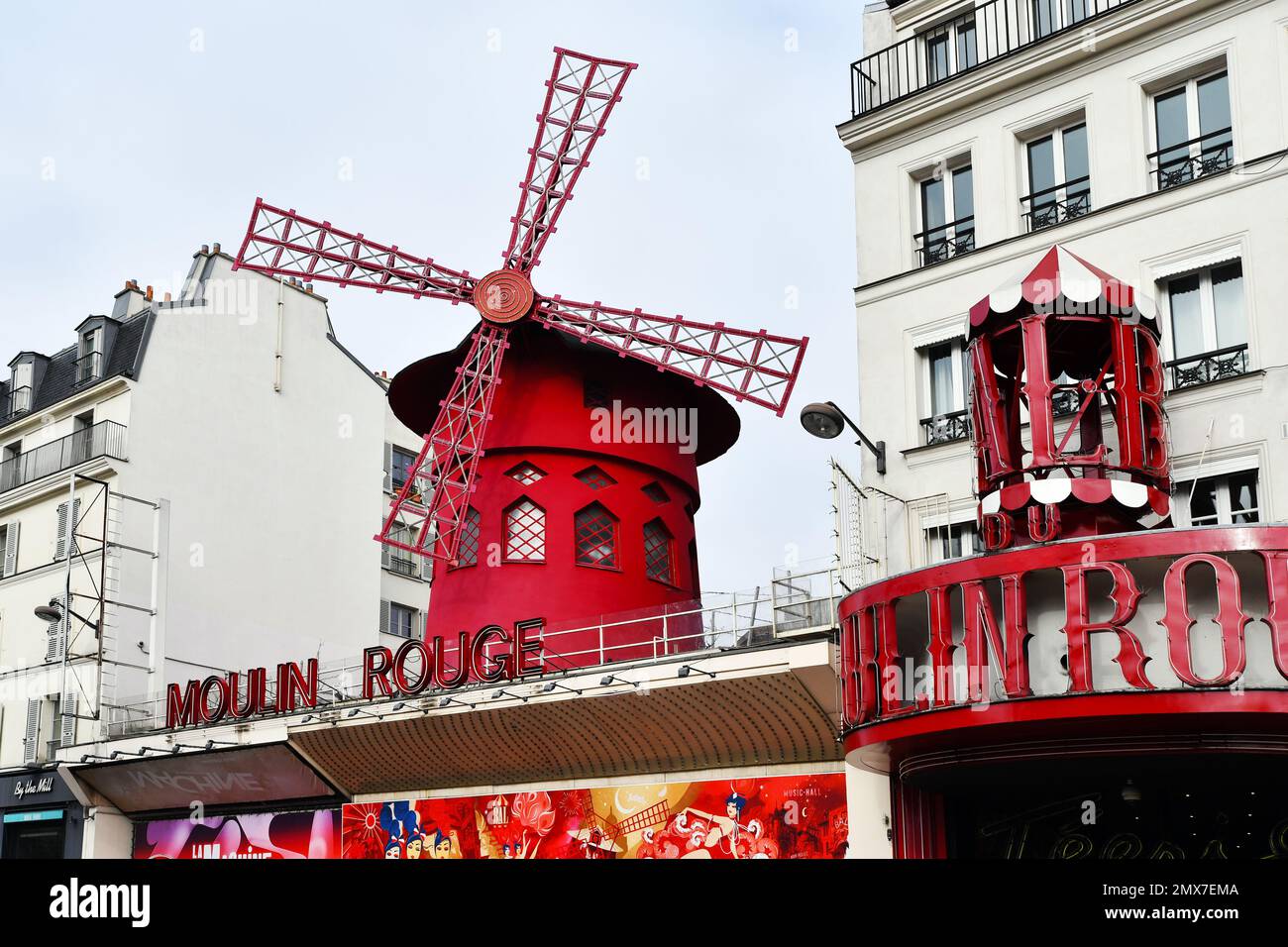 Le Moulin Rouge - Paris - France Stock Photo