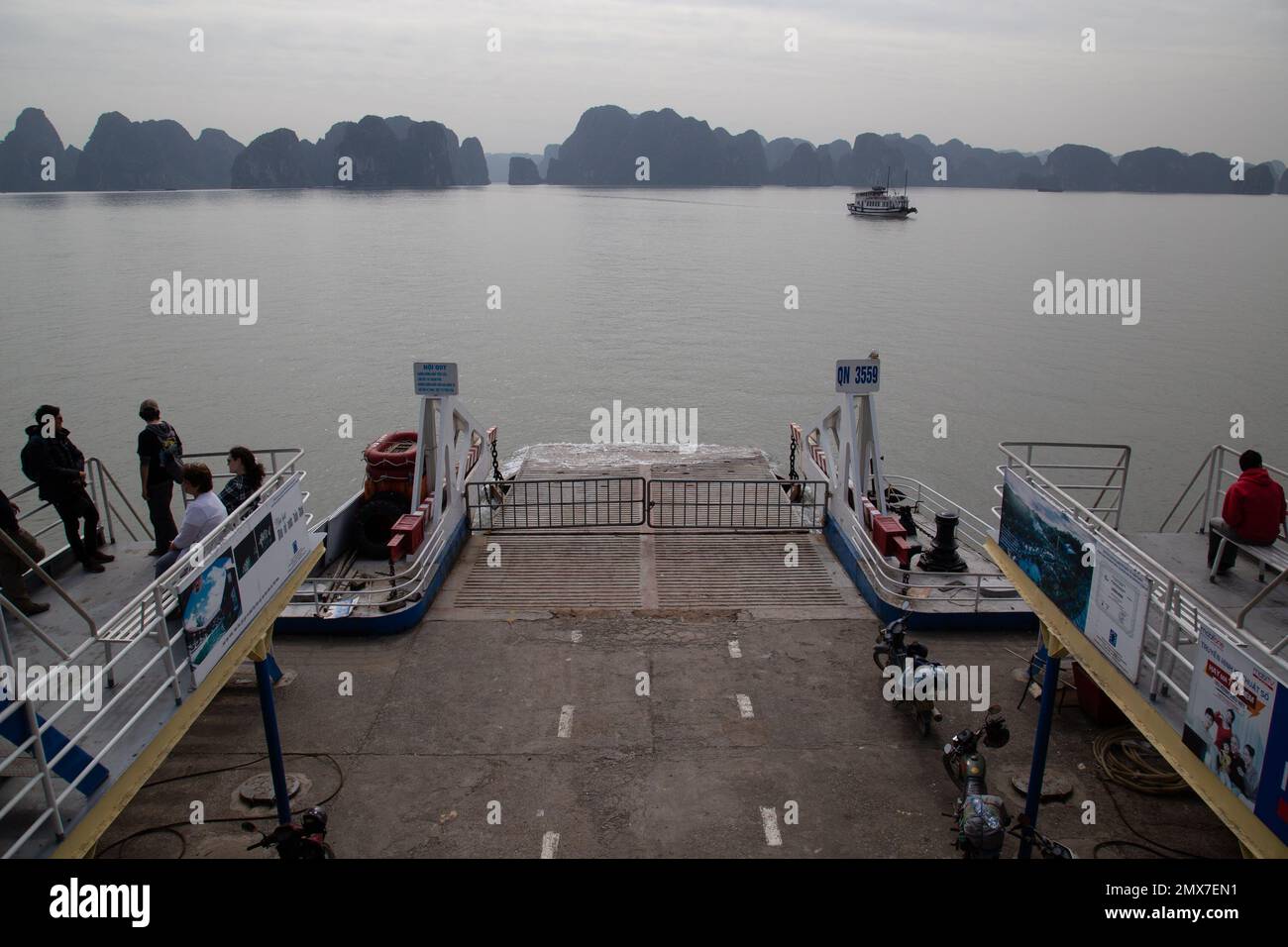 Cat Ba Island Ferry - Ha Long Bay , Vietnam Stock Photo