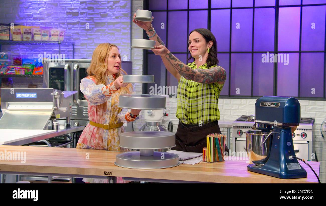BAKE SQUAD, from left host Christina Tosi, Ashley Holt, 'Bar Mitzvah