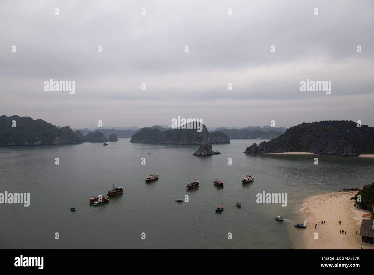 Monkey Island - Tourist Island - Ha Long Bay , Vietnam Stock Photo