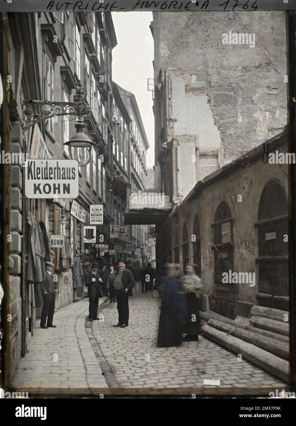 Vienna, Austria the "rue des Jews" (Judengasse) , 1913 - Balkans - Jean  Brunhes and Auguste Léon - (April 23 - June 9 Stock Photo - Alamy