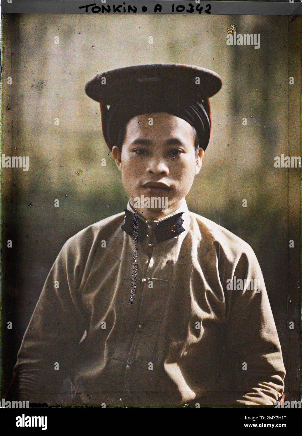 Hà-Nôi, Tonkin, Indochina Portrait in a bust , Léon Busy in Indochina Stock Photo