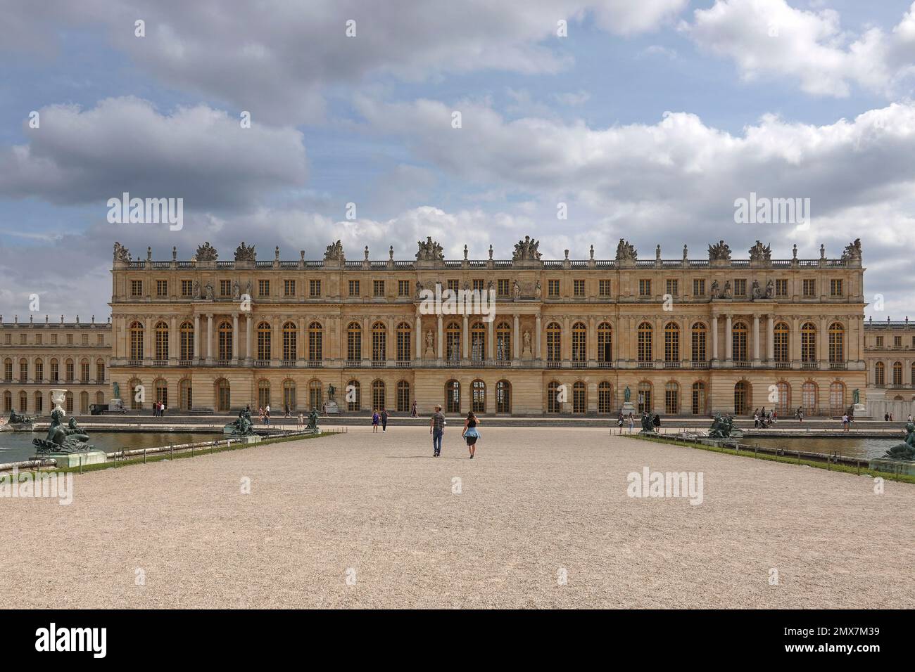 France, Versailles, Gardens of the famous Palace of Versailles. whole