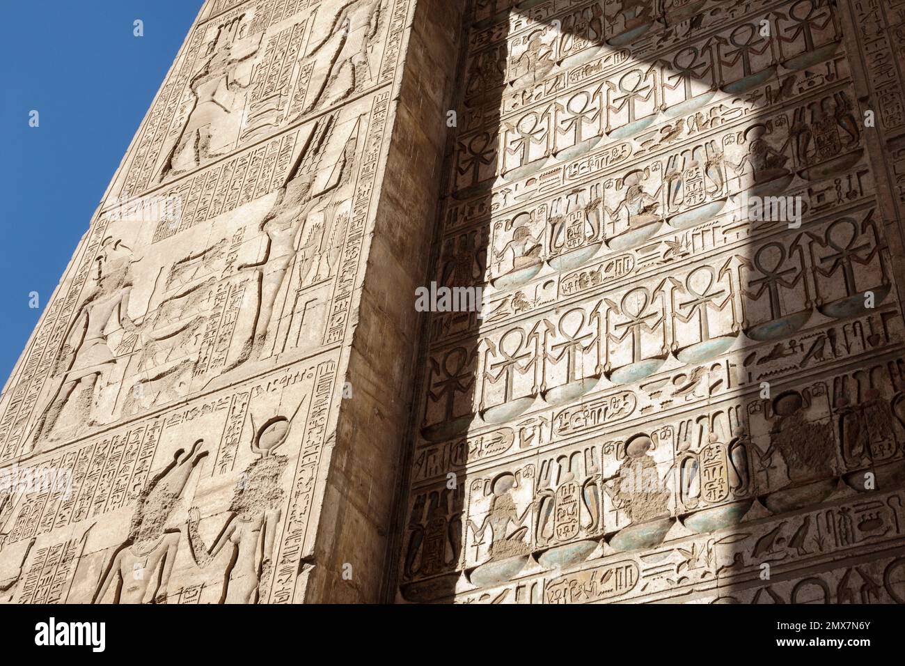 Gateway of Ptolemy III Euergettes, Karnak Temple, Luxor, Egypt Stock Photo