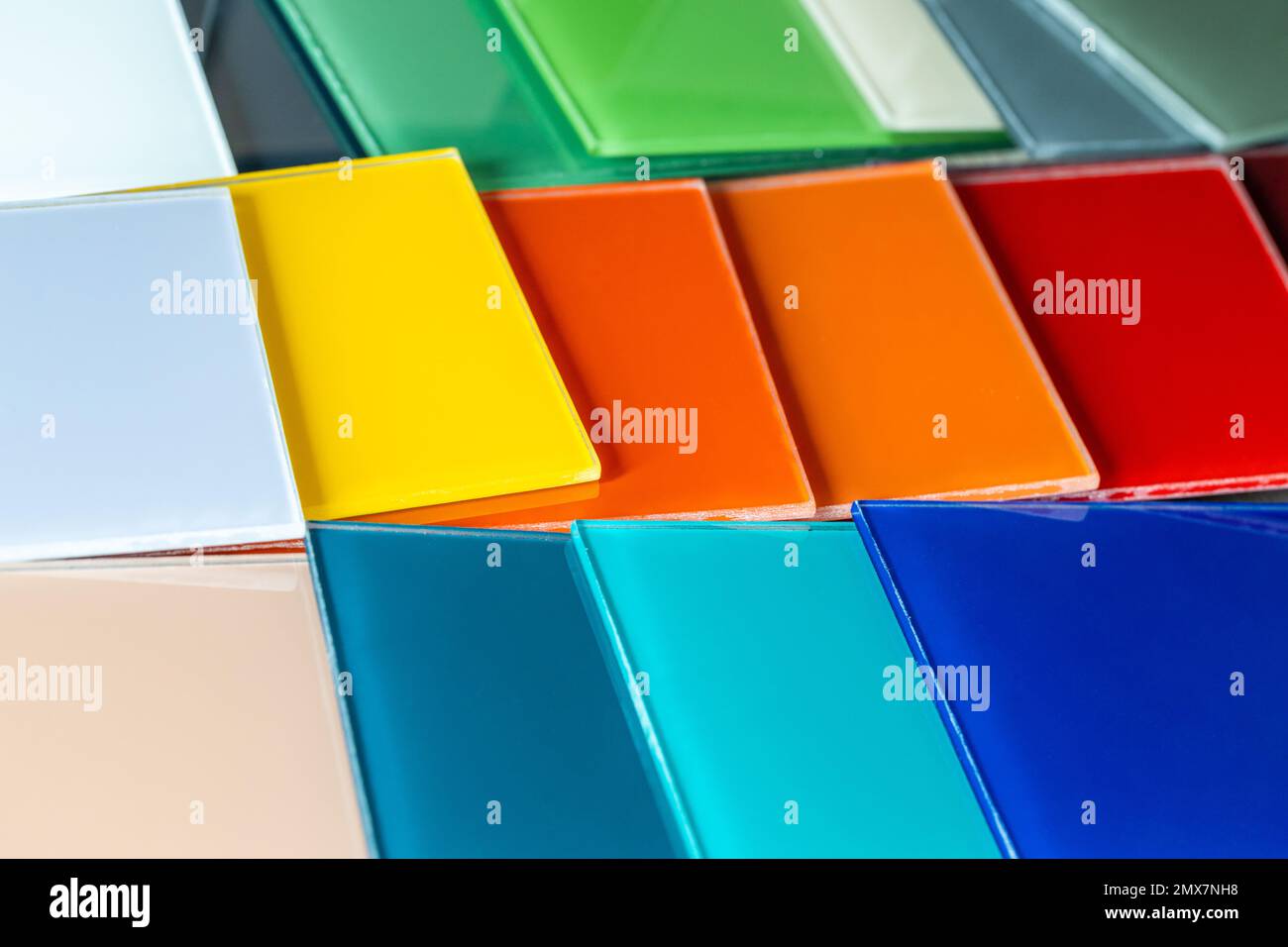 Colored glass sampler, Home finishing material, Decorative glass