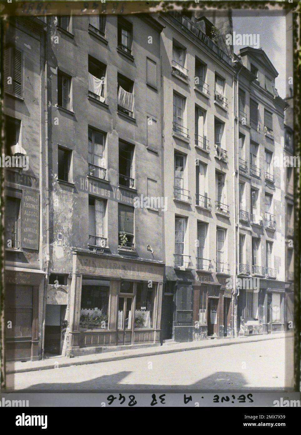 Paris (5), France rue de la Bûcherie from rue du HautPavé Stock Photo