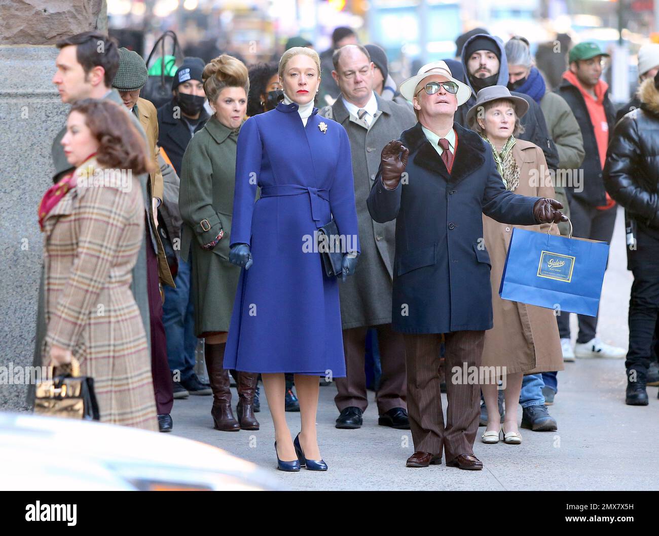 New York, NY on February 2, 2023.Actress Chloe Sevigny films on Fifth
