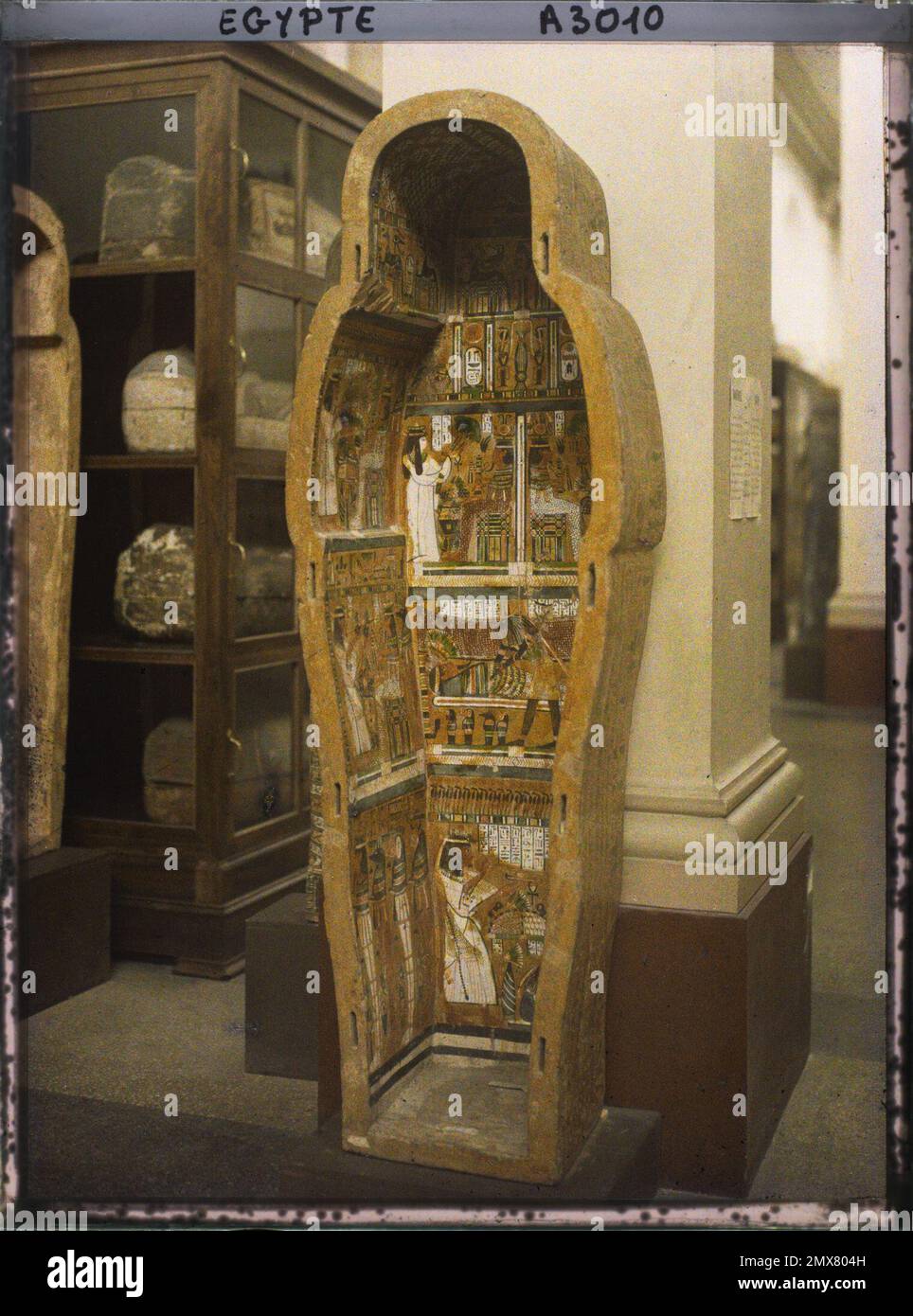 Cairo, Egypt, Africa sarcophagus at the Egyptian museum , 1914 - Egypt ...