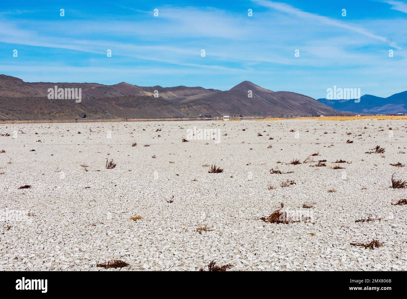 Dry soil during drought conditions, Tule Lake National Wildlife Refuge