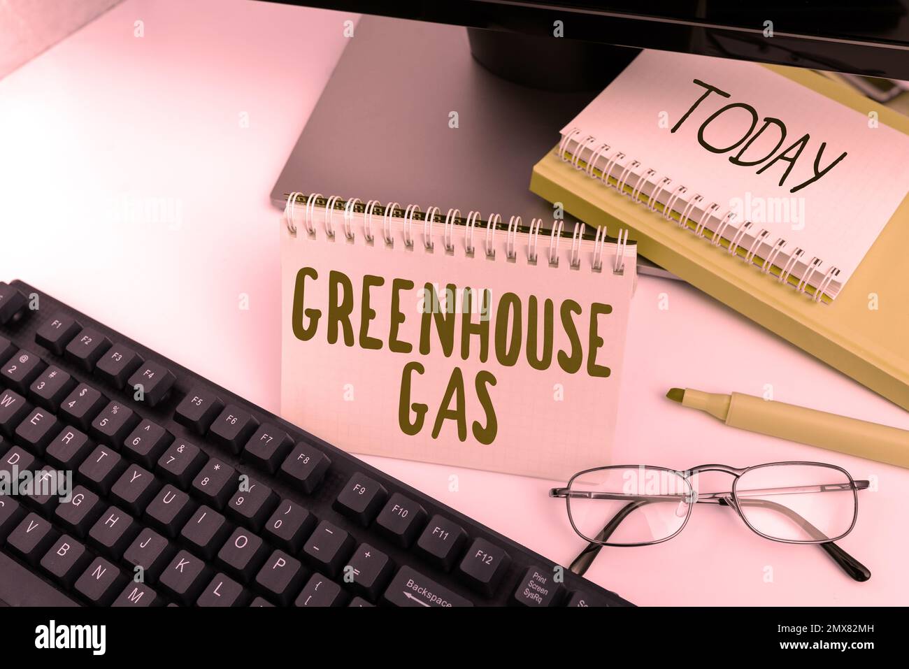 Conceptual caption Greenhouse Gas. Business approach carbon dioxide