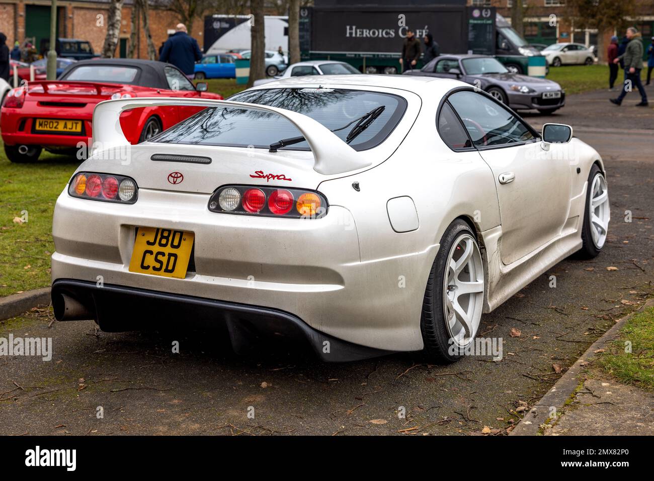 1996 Toyota Supra, on display at the Japanese Assembly held at Bicester Heritage Centre on the 29th January 2023. Stock Photo
