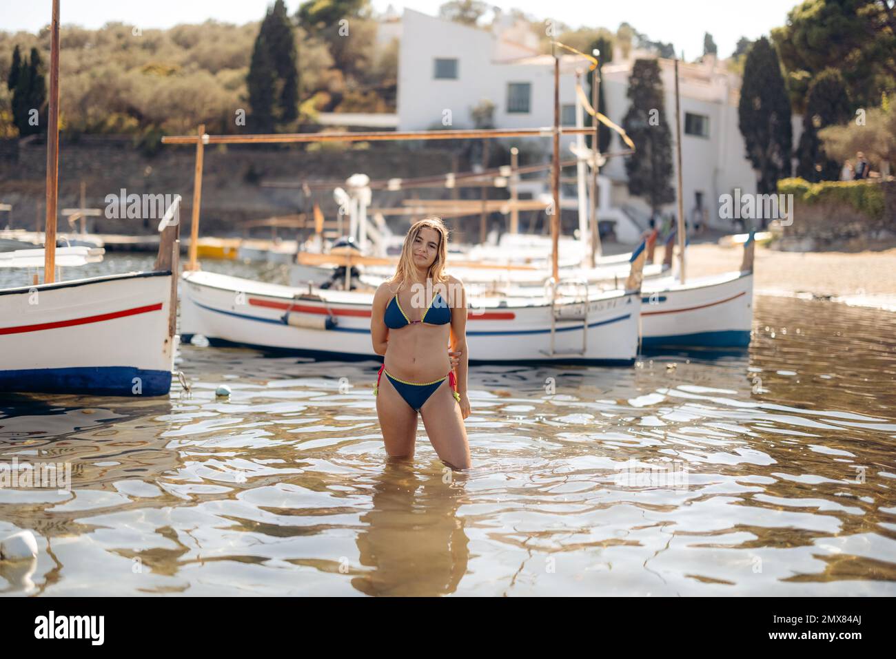 Female bikini boats hi res stock photography and images Alamy